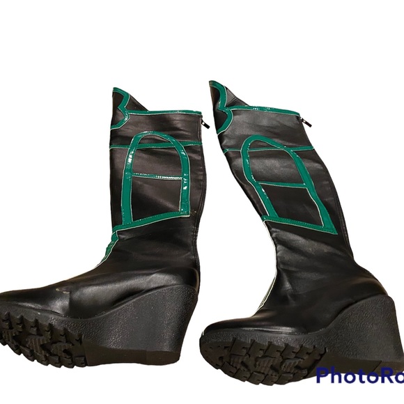 Hela costume boots black and green - Picture 2 of 4